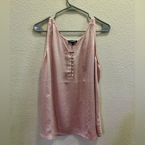 Express Pink Satin Tank Top Size XL